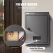 VEVOR Through The Wall Drop Box, Heavy Duty Steel Through the Wall Mailbox with 2.8-7.9