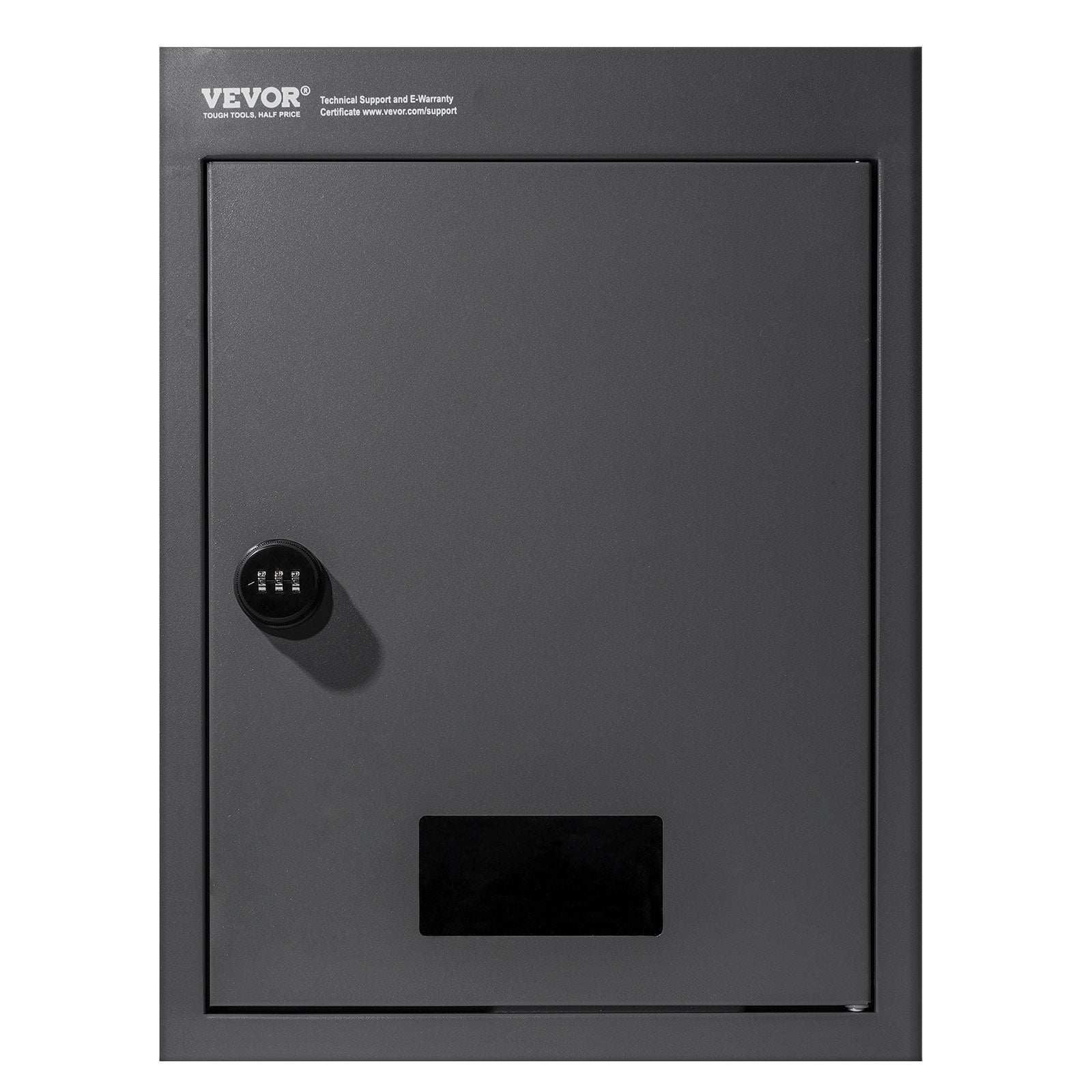 VEVOR Through The Wall Drop Box, Heavy Duty Steel Through the Wall Mailbox with 2.8-7.9
