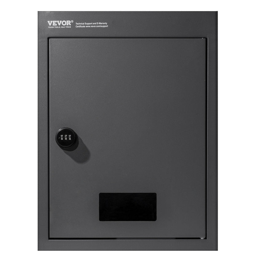 VEVOR Through The Wall Drop Box, Heavy Duty Steel Through the Wall Mailbox with 2.8-7.9