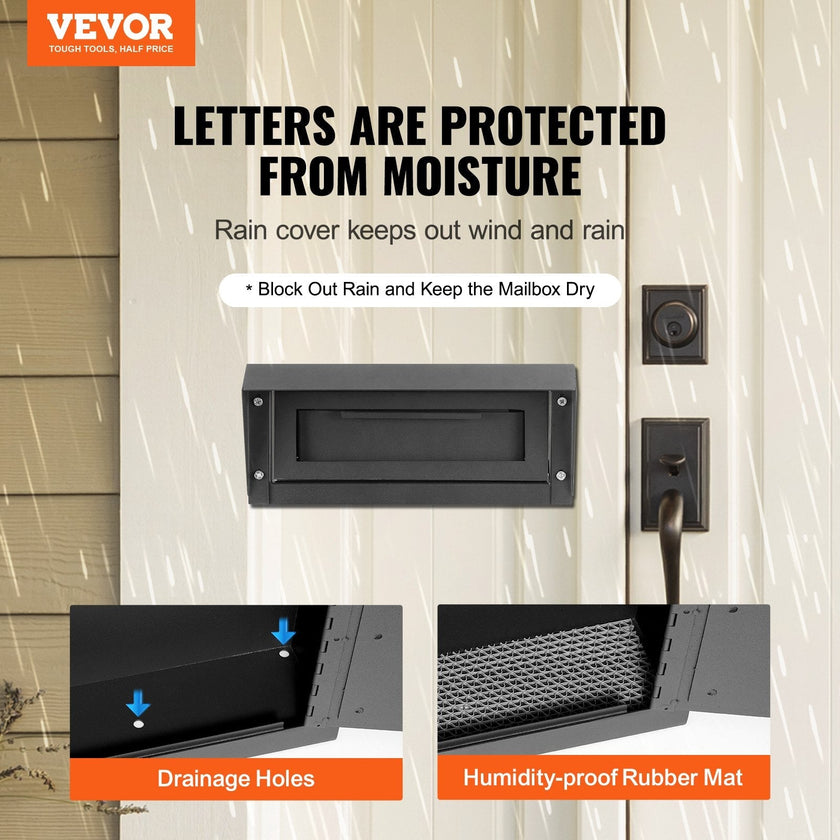 VEVOR Through The Door Key Drop Box 12x6x16