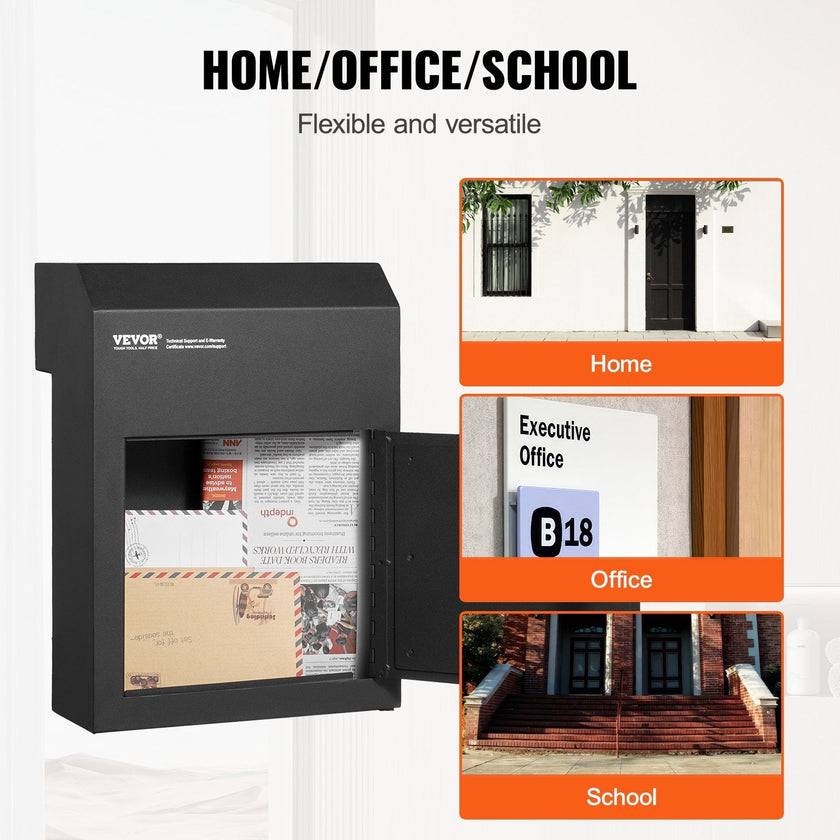 VEVOR Through The Door Key Drop Box 12x6x16