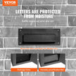 VEVOR Through The Wall Drop Box, Heavy Duty Steel Through the Wall Mailbox with 2.8-7.9