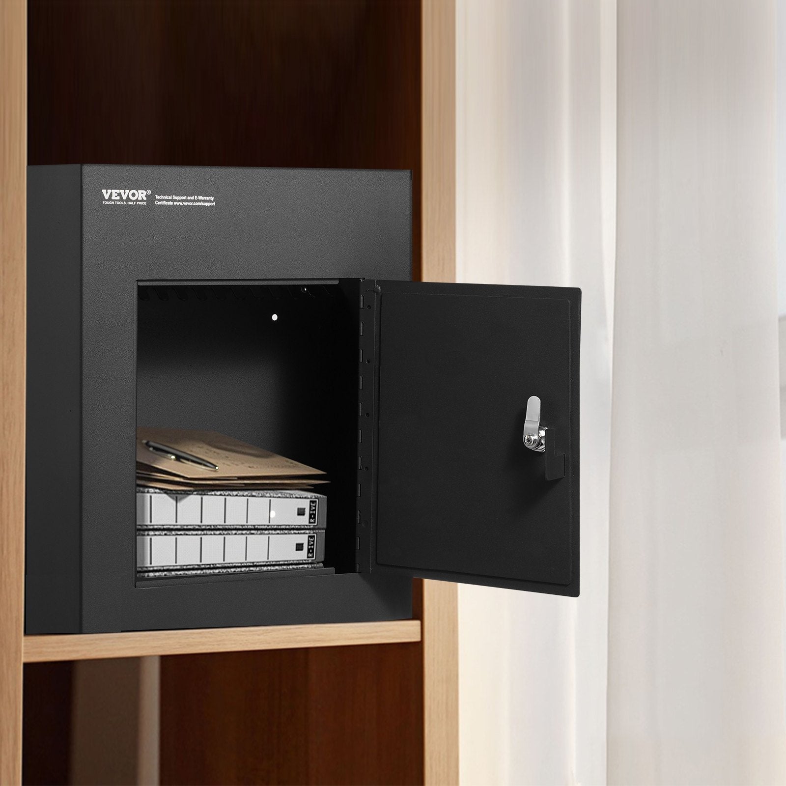 VEVOR Through The Wall Drop Box, Heavy Duty Steel Through the Wall Mailbox with 2.8-7.9