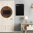 Vevor Through-the-wall Mailbox Letter Drop Box Adjustable Chute Rainproof Black