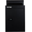 Vevor Through-the-wall Mailbox Letter Drop Box Adjustable Chute Rainproof Black