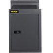 Vevor Through-the-wall Mailbox Letter Drop Box W/adjustable Chute&code Lock Grey