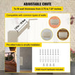 Vevor Through-the-wall Mailbox Letter Drop Box Adjustable Chute Rainproof Beige