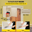 Vevor Through-the-wall Mailbox Letter Drop Box Adjustable Chute Rainproof Beige