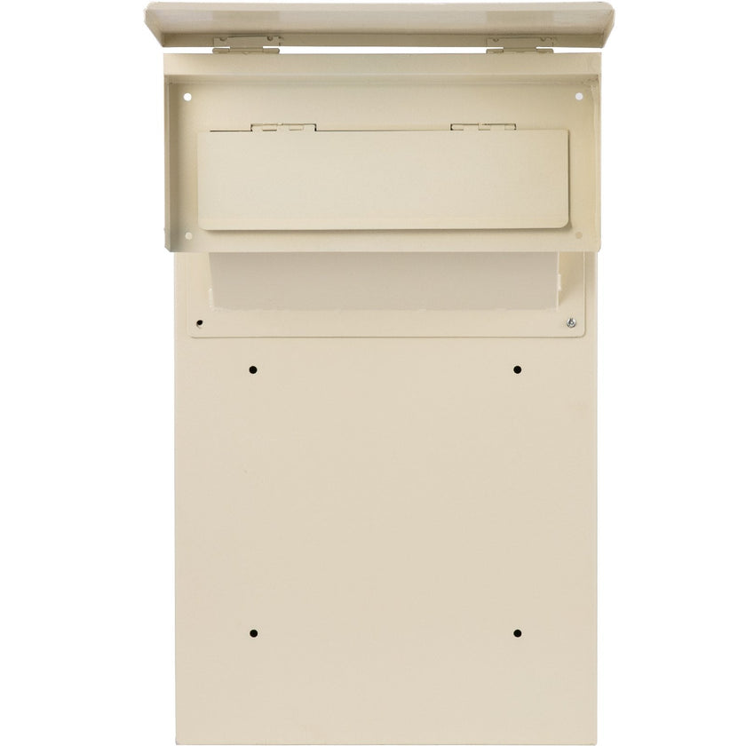 Vevor Through-the-wall Mailbox Letter Drop Box Adjustable Chute Rainproof Beige