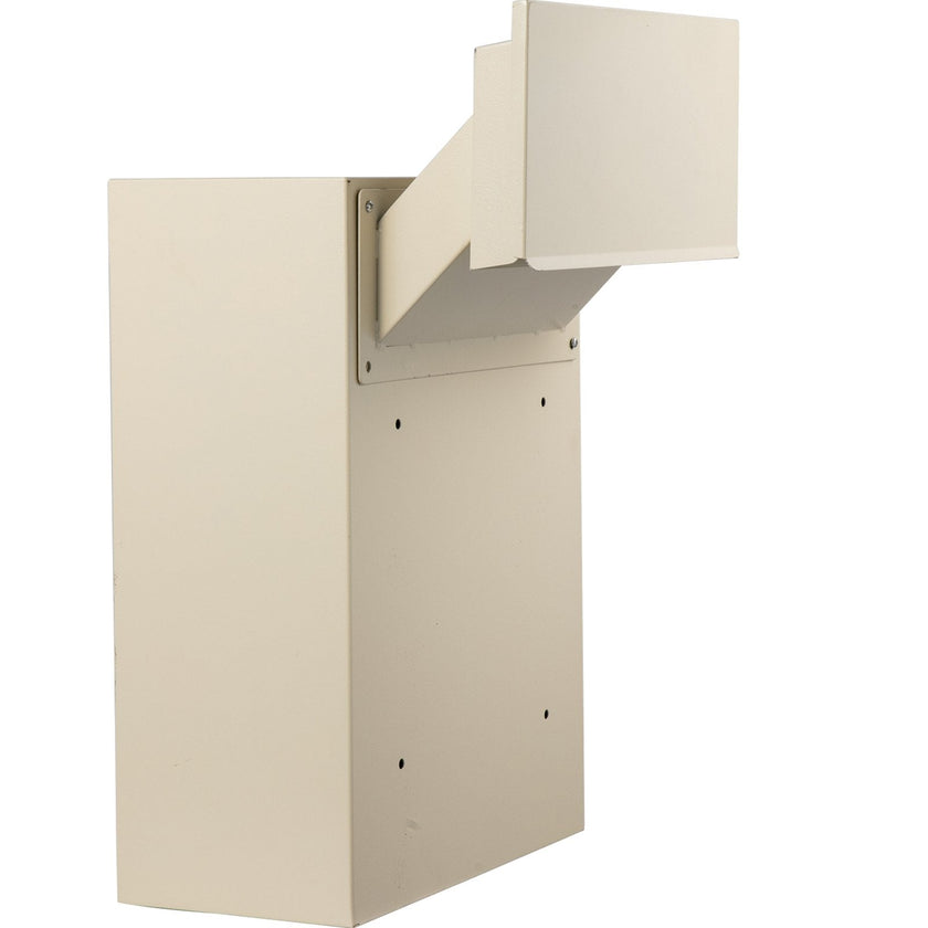 Vevor Through-the-wall Mailbox Letter Drop Box Adjustable Chute Rainproof Beige