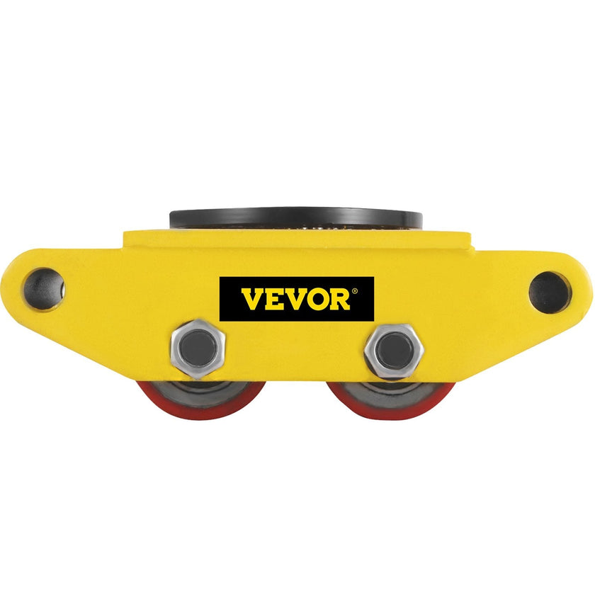 VEVOR Industrial Machinery Mover, 6T/13200lbs Machinery Moving Skate with 360°Rotation Cap and 4 Rollers & PU Wheels, Heavy Duty Dolly Skates for Moving Equipment