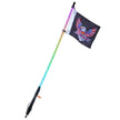 VEVOR 1 PC 3 FT Whip Light with Spring Base, Led Whip Light with APP & Remote Control, Waterproof 360° Spiral RGB Chasing Lighted Whip with 2 Flags, for UTVs, ATVs, Motorcycles, RZR, Can-am, Go-karts