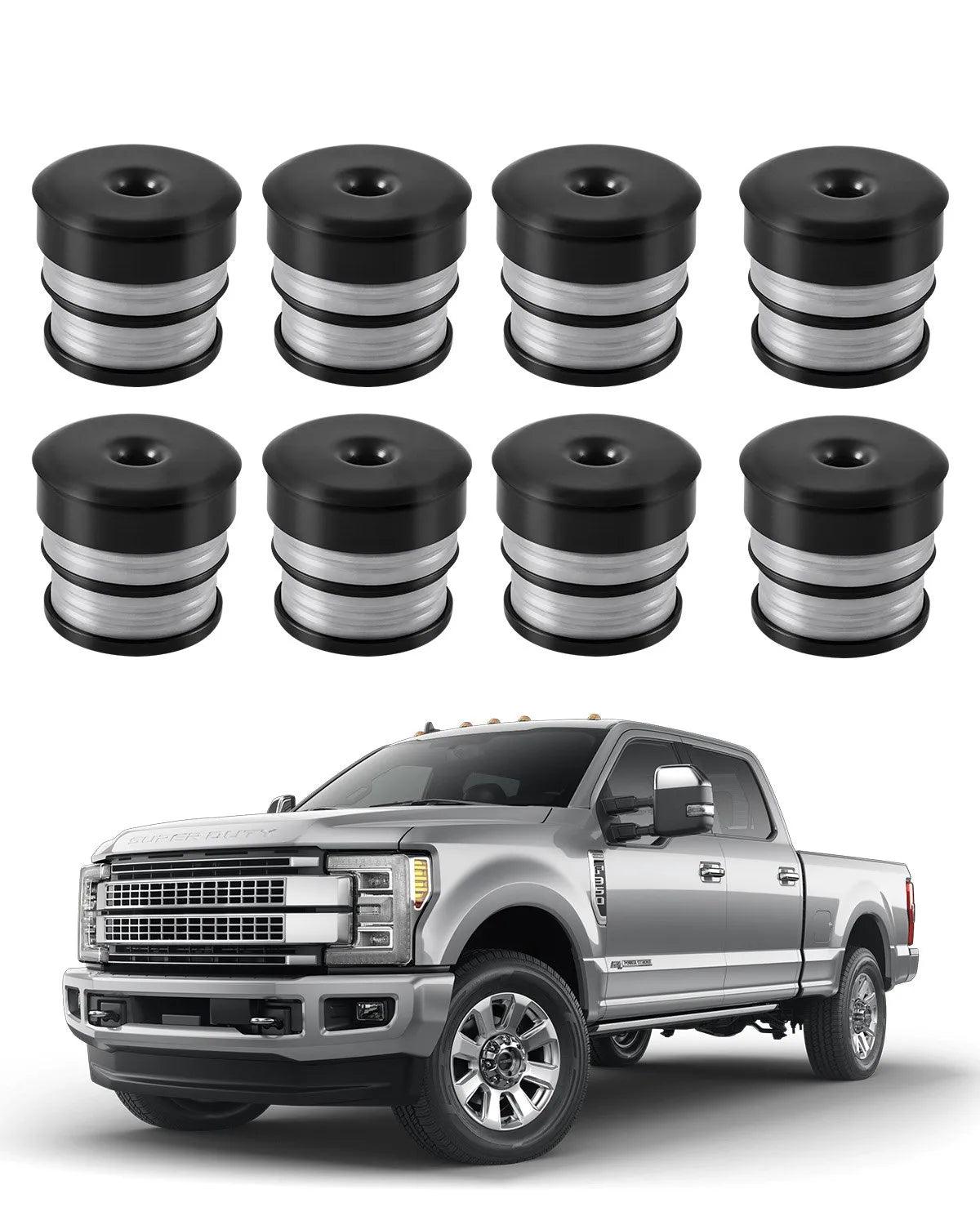 VEVOR Body Mount Bushing Kit for 2008-2016 F250 F350 Super Duty 64 PCS Silicone