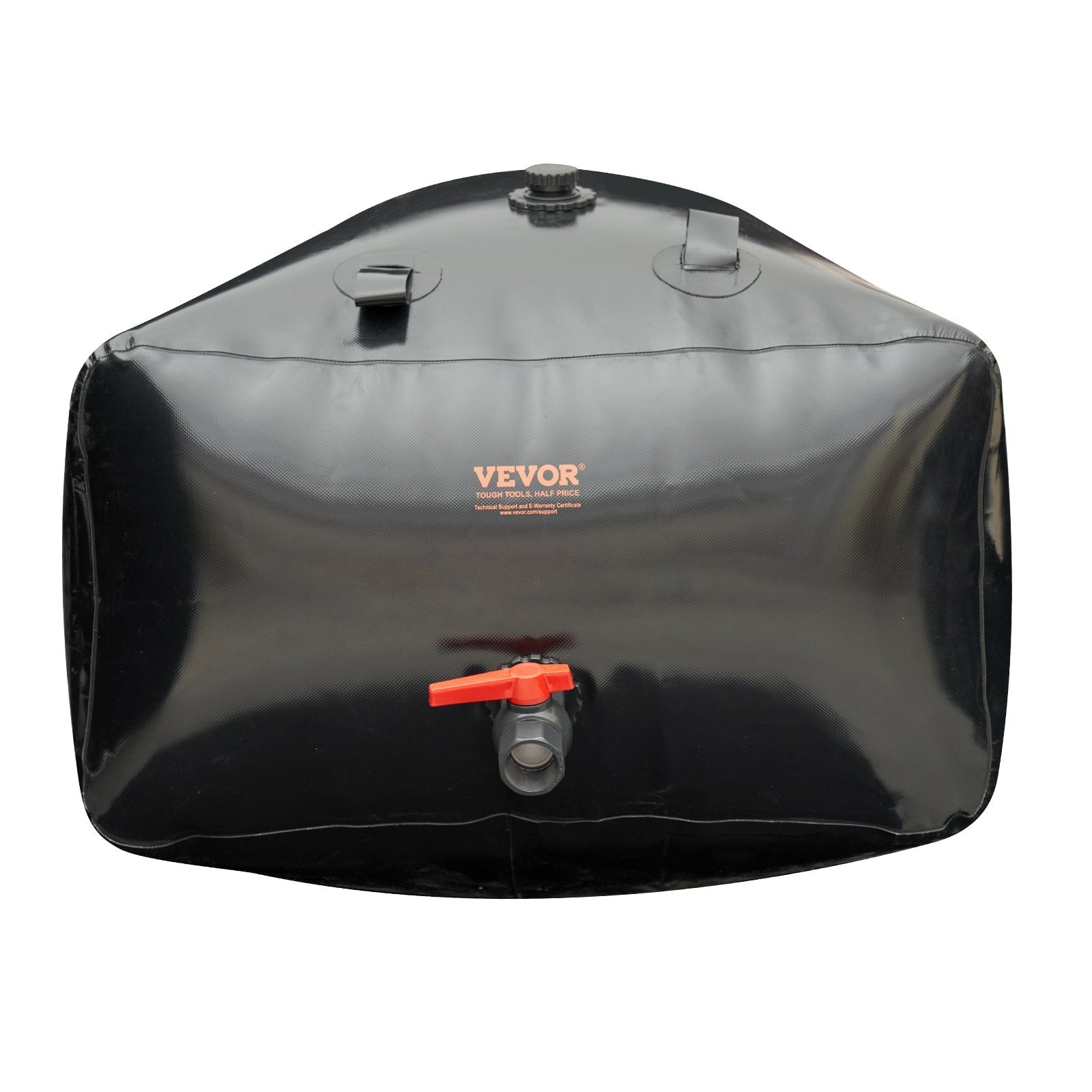 VEVOR Portable Water Storage Bladder 264 Gal PVC Collapsible Water Tank Black