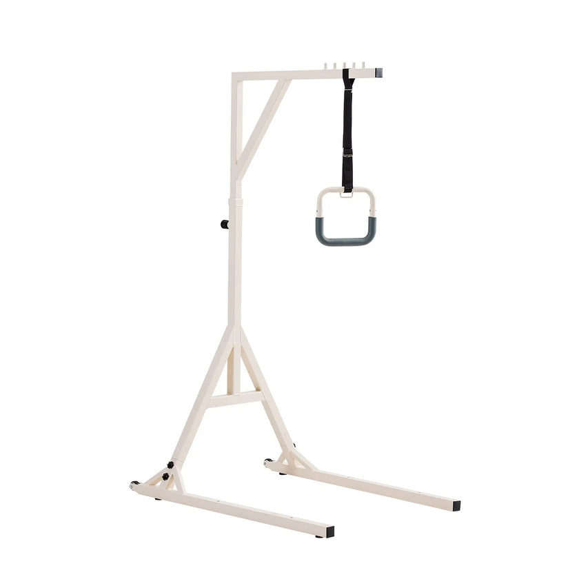 VEVOR Trapeze Bar for Bed Mobility 350LBS Capacity Bed Trapeze with 2 Wheels