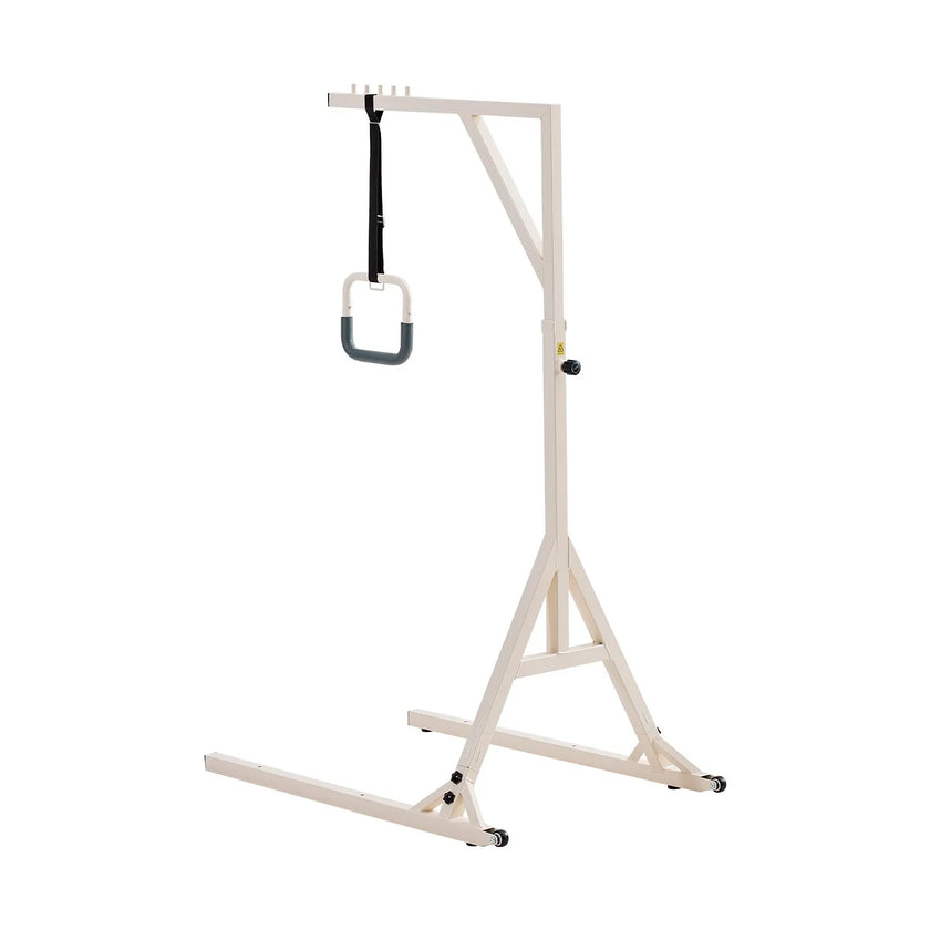 VEVOR Trapeze Bar for Bed Mobility 350LBS Capacity Bed Trapeze with 2 Wheels