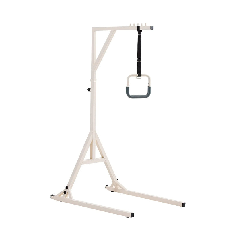 VEVOR Trapeze Bar for Bed Mobility 350LBS Capacity Bed Trapeze with 2 Wheels
