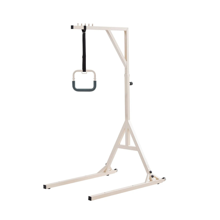 VEVOR Trapeze Bar for Bed Mobility 350LBS Capacity Bed Trapeze with 2 Wheels