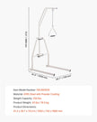 VEVOR Trapeze Bar for Bed Mobility 250LBS Bed Trapeze with Clamp and Floor Stand