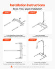 VEVOR Trapeze Bar for Bed Mobility Height-Adjustable Free Standing Trapeze Bar