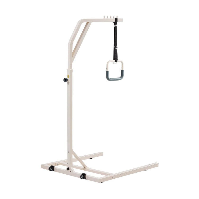 VEVOR Trapeze Bar for Bed Mobility Height-Adjustable Free Standing Trapeze Bar