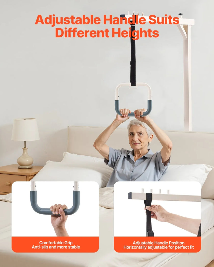 VEVOR Trapeze Bar for Bed Mobility 250 LBS Capacity Free Standing Trapeze Bar