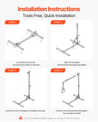 VEVOR Trapeze Bar for Bed Mobility 250 LBS Capacity Free Standing Trapeze Bar