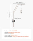 VEVOR Trapeze Bar for Bed Mobility 250LBS Bed Trapeze with Clamps & Metal Chain