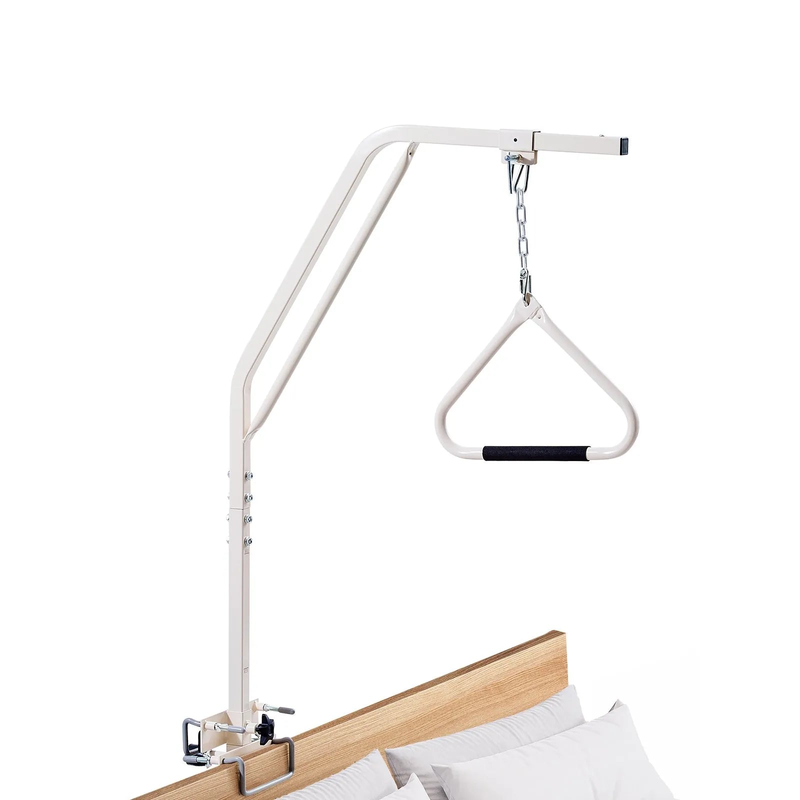VEVOR Trapeze Bar for Bed Mobility 250LBS Bed Trapeze with Clamps & Metal Chain