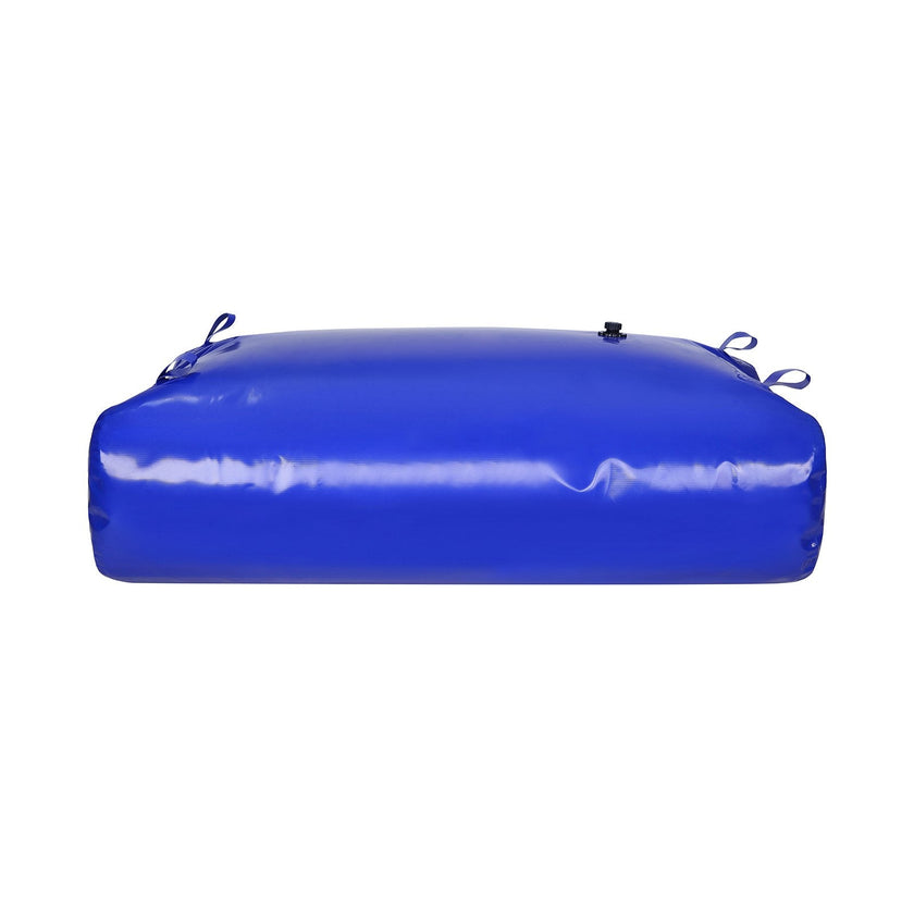 VEVOR 540L/142.7 Gallon Water Storage Bladder, RV Water Tank, 1000D Blue PVC Collapsible Water Storage Containers, Large Capacity Soft Water Bag, Portable Water Bladder, Fire Prevention, Camping, Emer