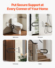 VEVOR Folding Toilet Safety Rail 23.8 In 300 Lbs Load Capacity Handicap Grab Bar