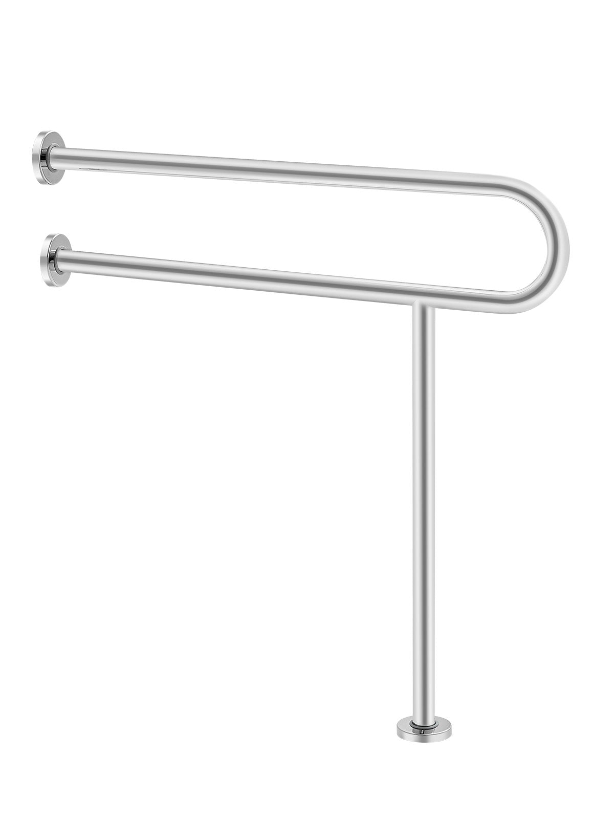 VEVOR Toilet Safety Rail with Leg 31.5In 300lb Capacity Stainless Steel Grab Bar