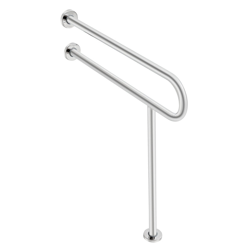 VEVOR Toilet Safety Rail with Leg 31.5In 300lb Capacity Stainless Steel Grab Bar