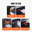 VEVOR 46 PCS Dent Removal Kit, Paintless Dent Repair Kit with Golden Dent Lifter, Hot Glue Gun and Glue Sticks, Car Dent Puller Kit for Auto Dent Removal, Small Hail Damage, Door Ding