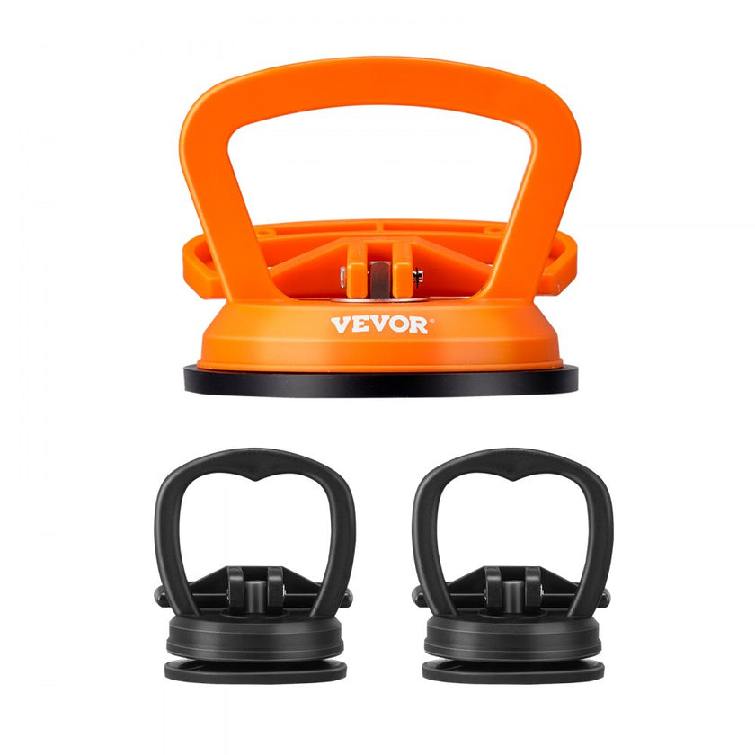 VEVOR Dent Removal Kit, 3 Packs Suction Cups, Dent Puller Handle Lifter with Gloves and Cloth, Paintless Car Dent Puller Remover for Car Dent Repair, Glass, Tiles, Mirror Lifting and Moving