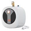 VEVOR Electric Mini-Tank Water Heater 8-Gallon Tank, 1440W Hot Water Boiler Storage, Safety Temperature Pressure Valve Easy Install, for Kichen Bathroom Restaurant, Shelf Wall Floor Mounted