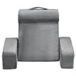 VEVOR Reading Pillow Backrest Support Pillow with Removable & 3 Pockets Headrest