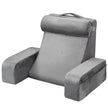 VEVOR Reading Pillow Backrest Support Pillow with Removable & 3 Pockets Headrest