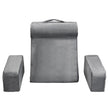 VEVOR Reading Pillow Backrest Support Pillow with Removable & 3 Pockets Headrest