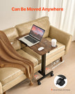 VEVOR Overbed Table Mobile Bed Side Desk with Flip Desktop Wheels & Cup Holder