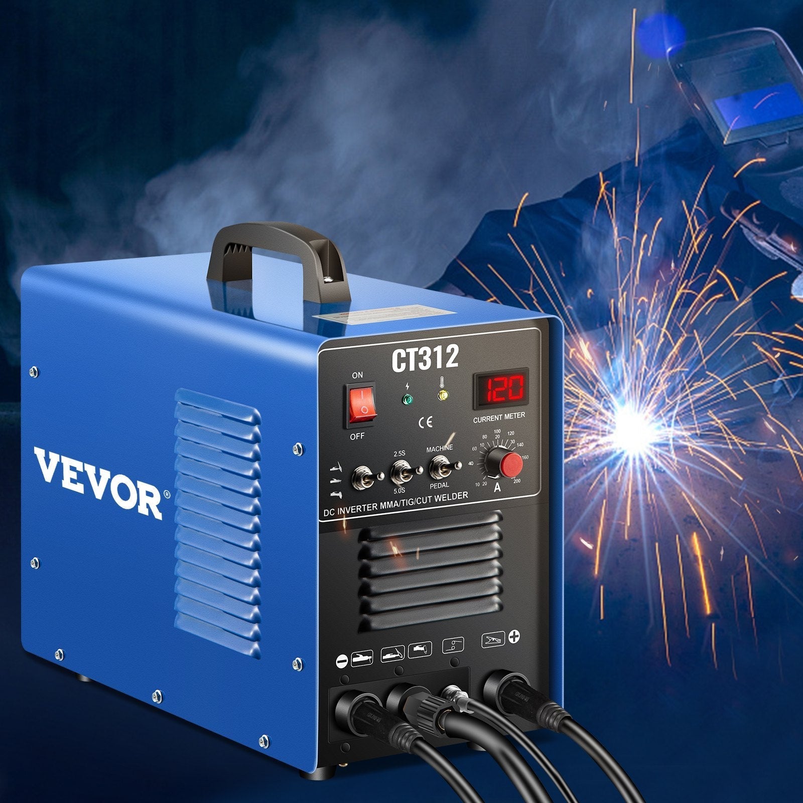 CT312 TIG/MMA Welder + Plasma Cutter 3in1 Welding Machine + Accessories