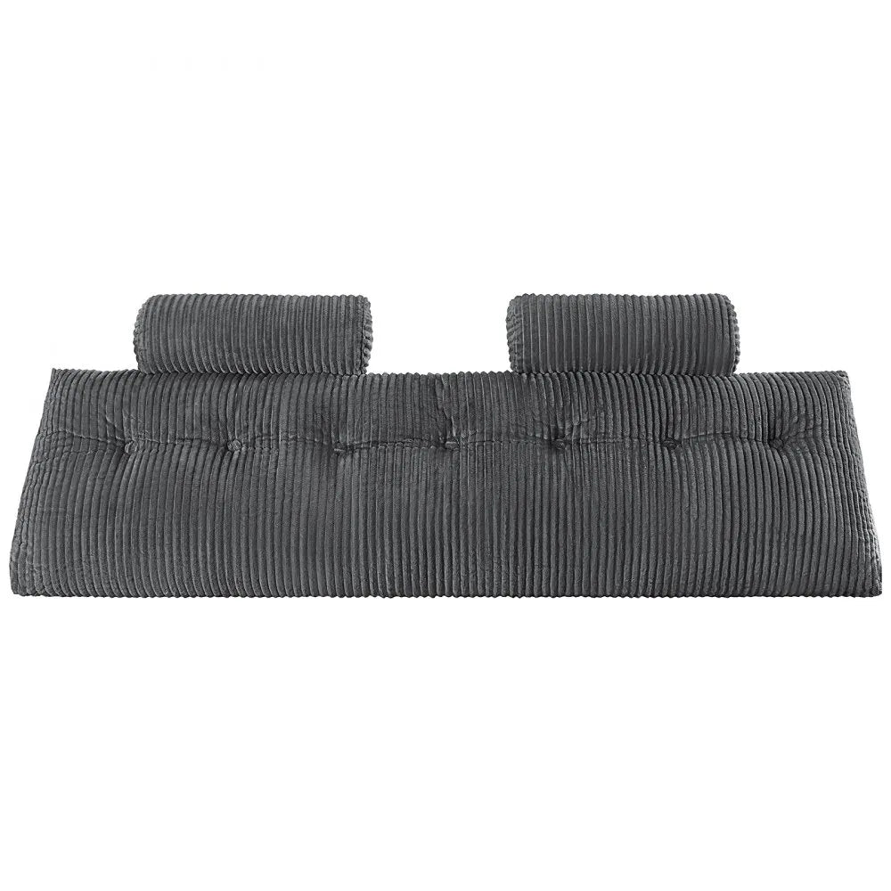VEVOR Headboard Pillow King Wedge Headboard Pillow with 2 Pockets & Headrests