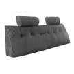 VEVOR Headboard Pillow King Wedge Headboard Pillow with 2 Pockets & Headrests