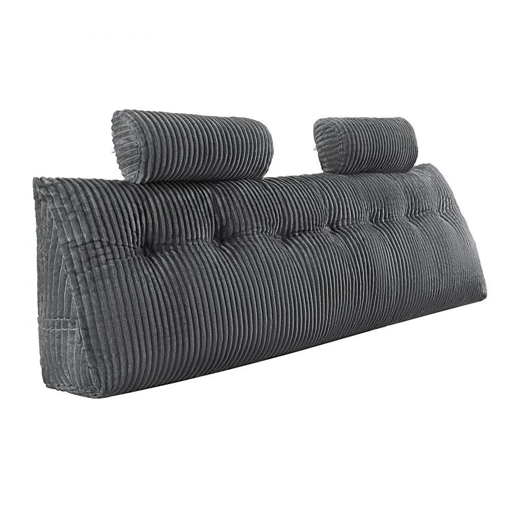 VEVOR Headboard Pillow King Wedge Headboard Pillow with 2 Pockets & Headrests