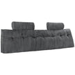 VEVOR Headboard Pillow King Wedge Headboard Pillow with 2 Pockets & Headrests