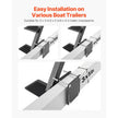 Boat Trailer Steps with Handle – Heavy-Duty 3-Step Side-Mount Marine Ladder
