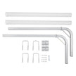 VEVOR Boat Trailer Guide, 48” Adjustable Design Trailer Guide Poles, 2PCS Rustproof Galvanized Steel Trailer Guide ons, Trailer Guides with PVC Pipes, for Ski Boat, Fishing Boat or Sailboat Trailer