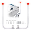 VEVOR Boat Trailer Guide, 62” with LED Light Trailer Guide Poles, 2PCS Rustproof Galvanized Steel Trailer Guide ons, Trailer Guides with PVC Pipes, for Ski Boat, Fishing Boat or Sailboat Trailer