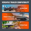 VEVOR Boat Trailer Guide, 60” Adjustable Design Trailer Guide Poles, 2PCS Rustproof Galvanized Steel Trailer Guide ons, Trailer Guides with PVC Pipes, for Ski Boat, Fishing Boat or Sailboat Trailer