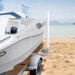 VEVOR Boat Trailer Guide, 60” Adjustable Design Trailer Guide Poles, 2PCS Rustproof Galvanized Steel Trailer Guide ons, Trailer Guides with PVC Pipes, for Ski Boat, Fishing Boat or Sailboat Trailer